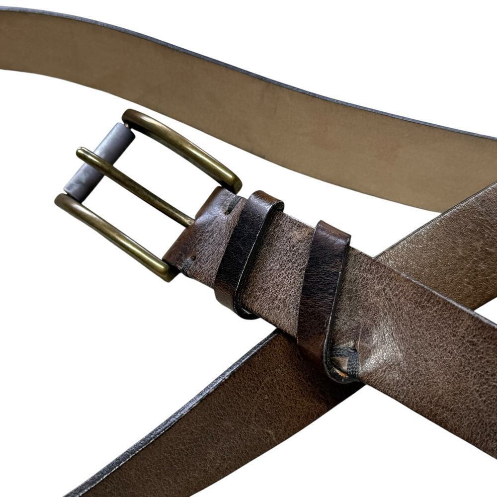 Brunello Cucinelli Brown Leather Belt Small - Picture 4 of 8